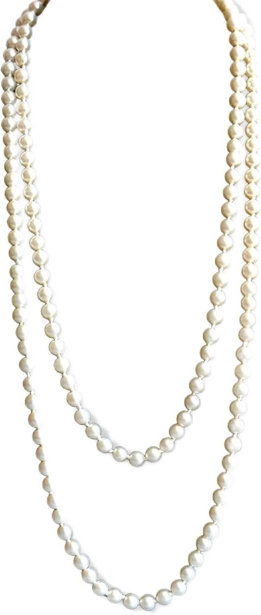 Lange parel kostuumaccessoires voor feestelijke outfits, bruiloften en themafeesten