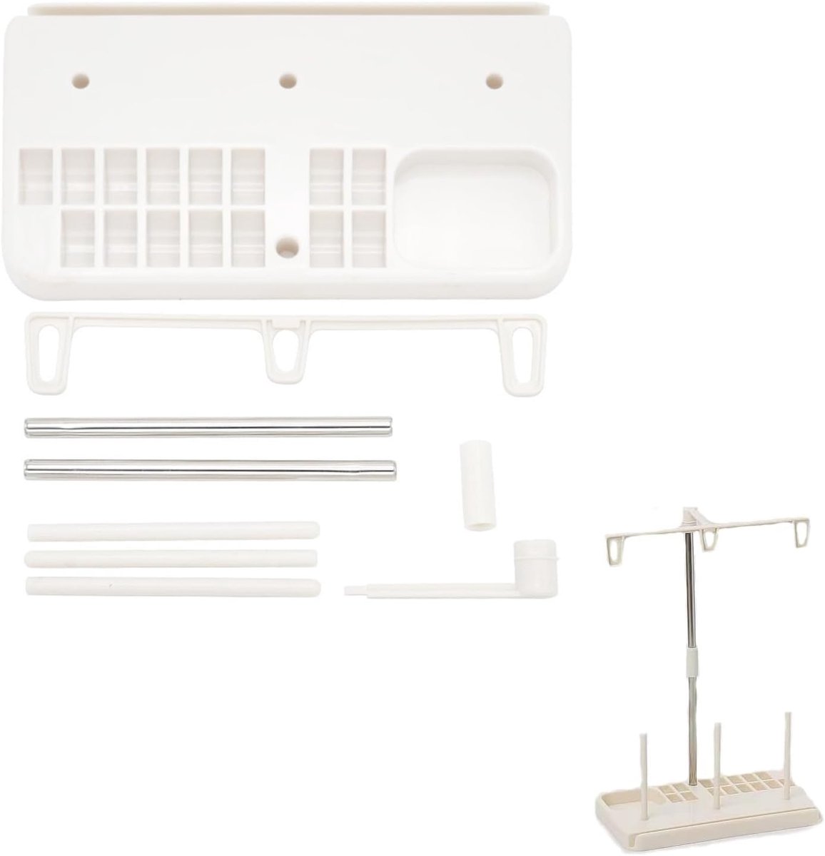 spoel houder drie kegels spoelstandaard kunststof naaigaren houder