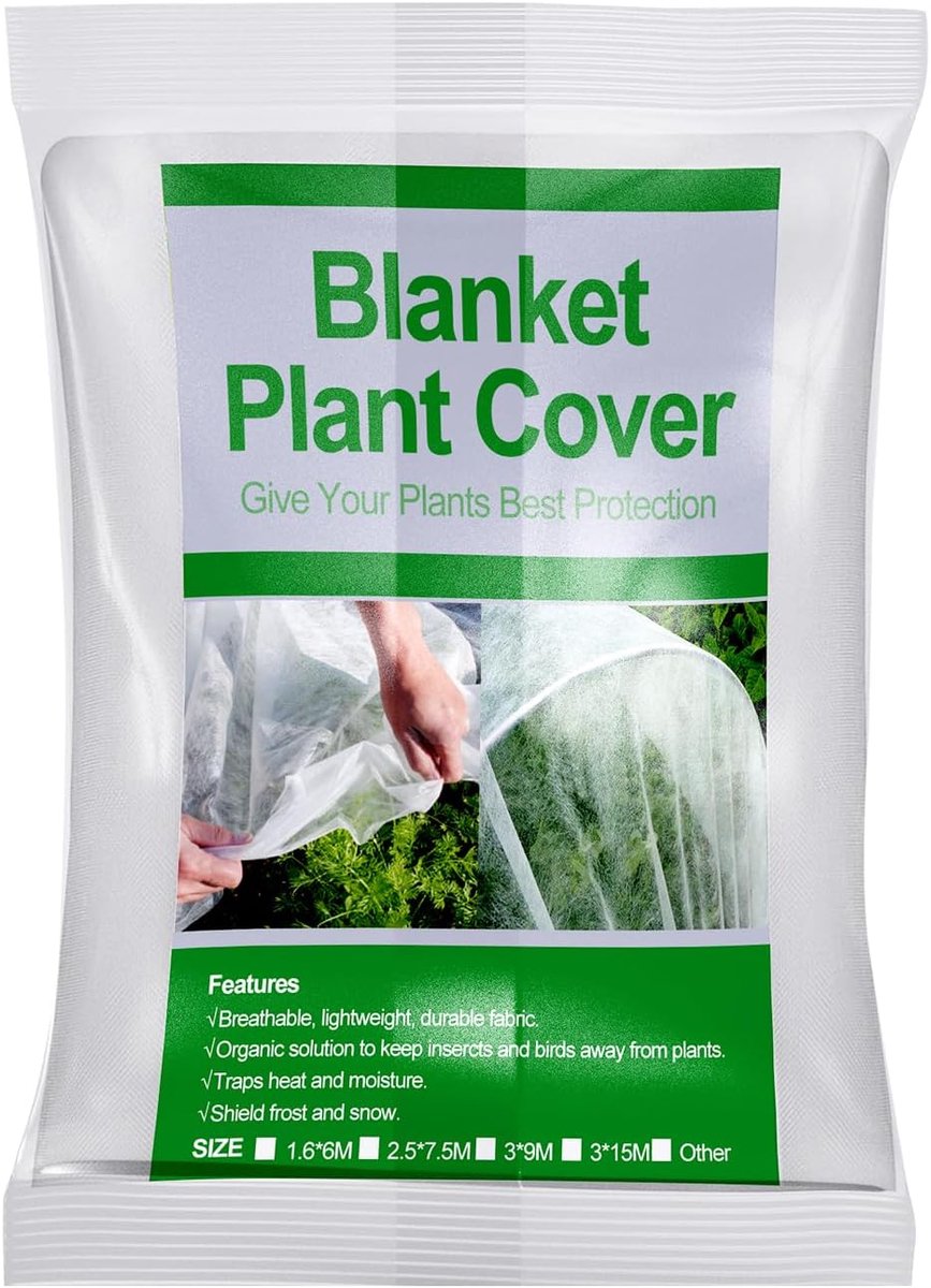 Plant covers 3x10m - anti-UV materiaal - beschermt tegen insecten en vogels - lichtgewicht voor delicate planten - ShopVlot