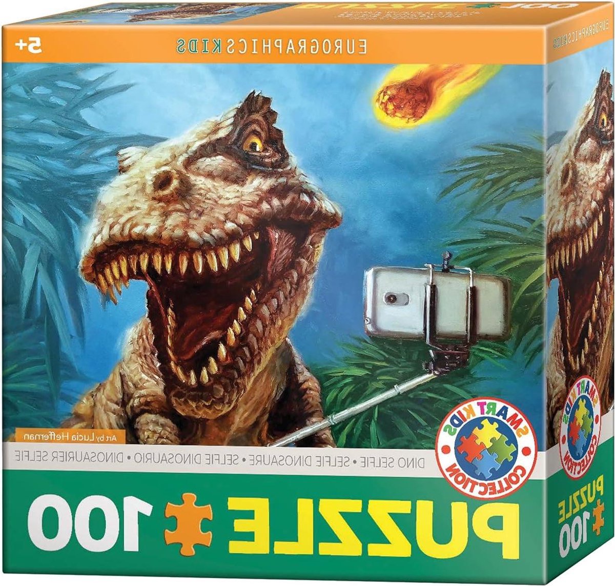 Dino Selfie Puzzel - Legpuzzel Dinosaurus - Gezinsplezier - Gedrukt in Duitsland - 100 stuks - Diverse