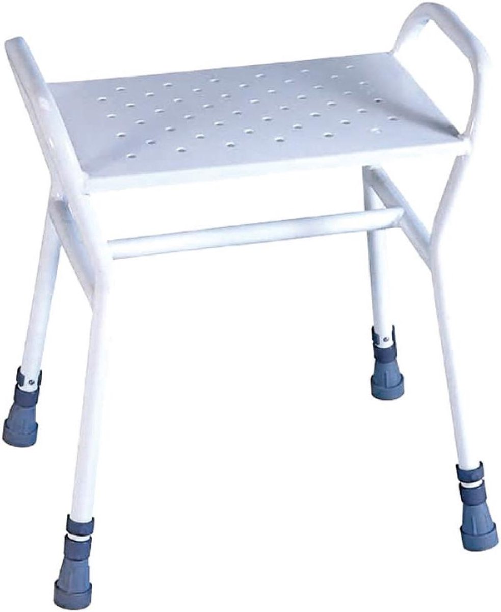 Douchekruk - Douchezitje - Veilig Douchen - In Hoogte Verstelbaar - 40 x 62 cm - Wit