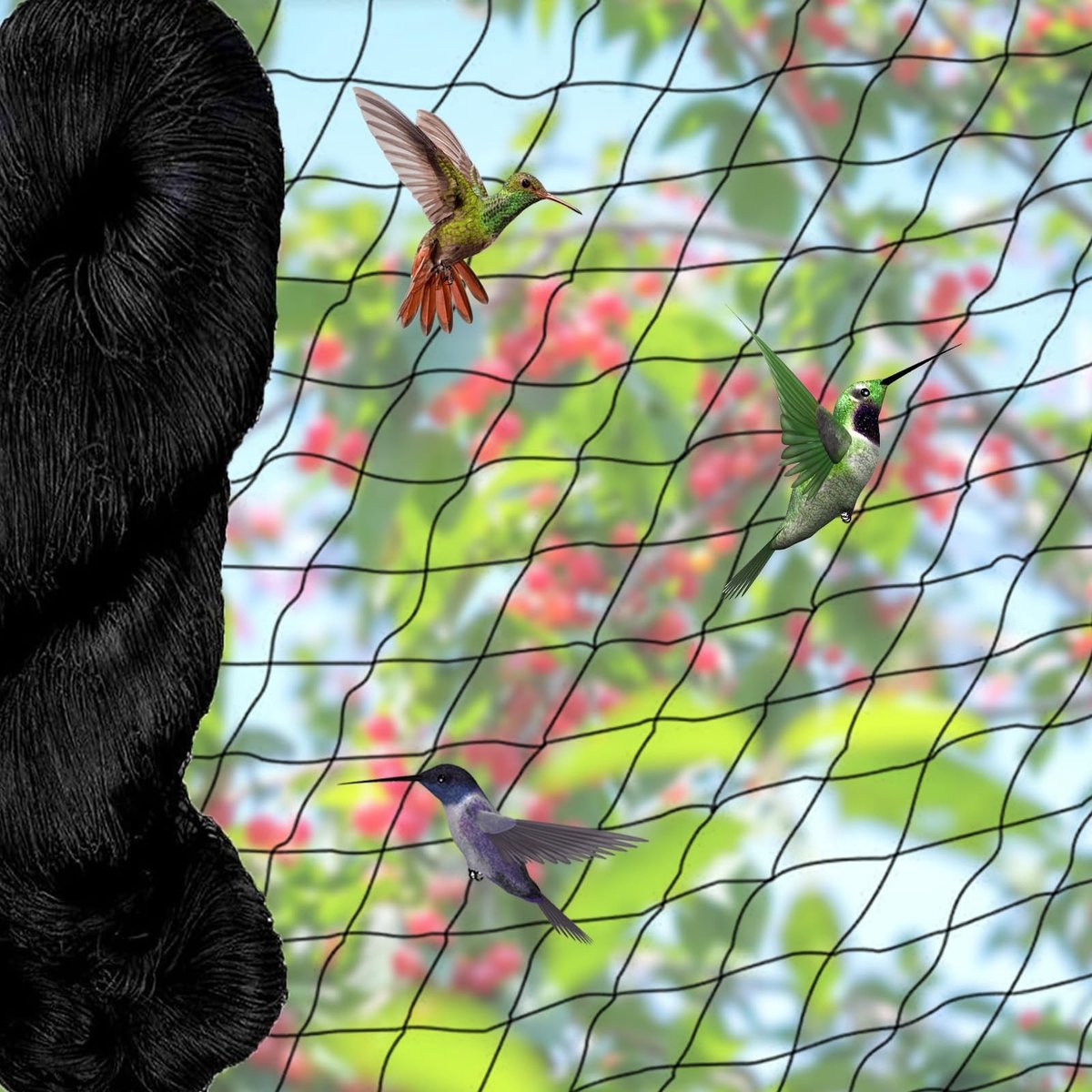 Omgoods - Vogelbeschermingsnet 15 m x 15 m voor Tuin en Vijver