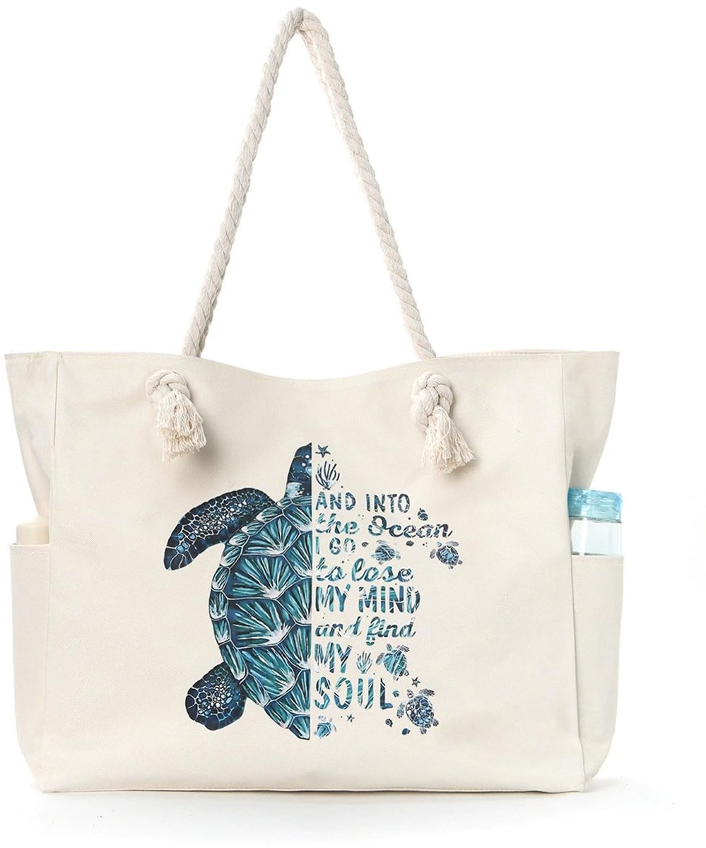 Omgoods - Grote Waterdichte Canvas Strandtas voor Dames