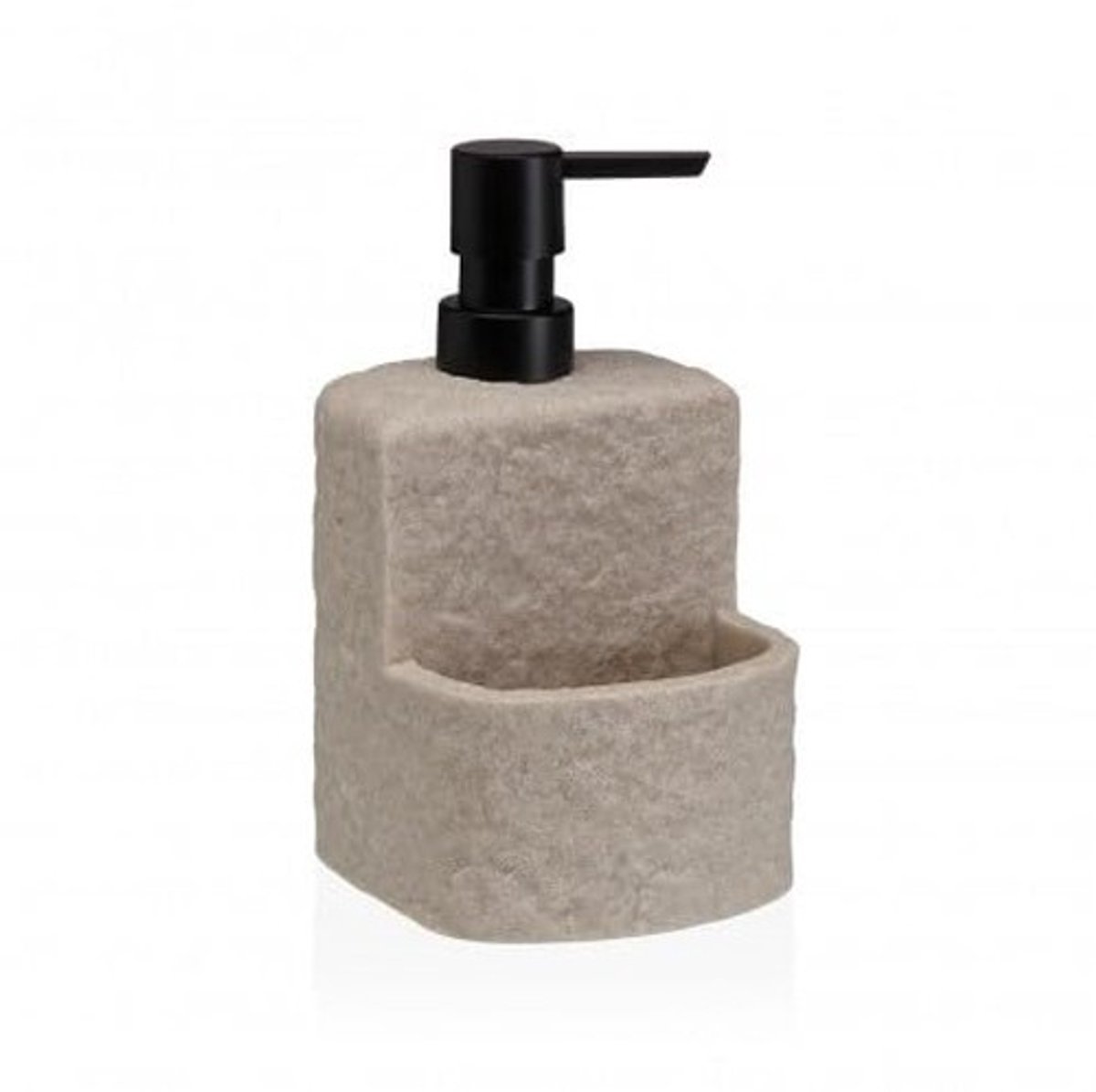 Omgoods - Zeepdispenser met Sponshouder van Hars met Marmereffect