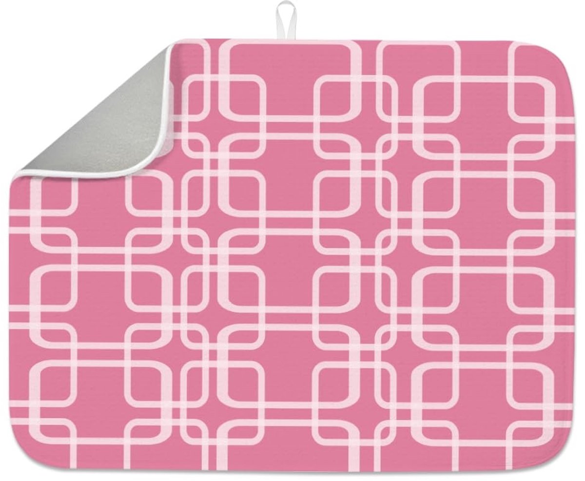 Omgoods - Roze Microvezel Afdruipmat 18 x 24 inch, Hittebestendig en Absorberend