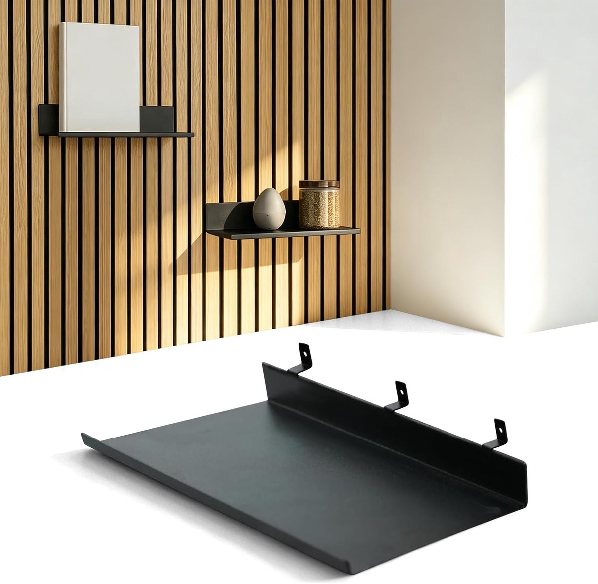 Omgoods - Zwevende Plank voor Akoestisch Paneel - Wandplank voor Decoratie