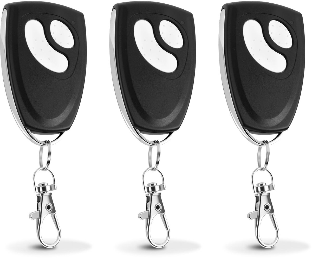 Omgoods - 3 Stuks Universele Afstandsbediening voor Garagedeuren, 433,92 MHz