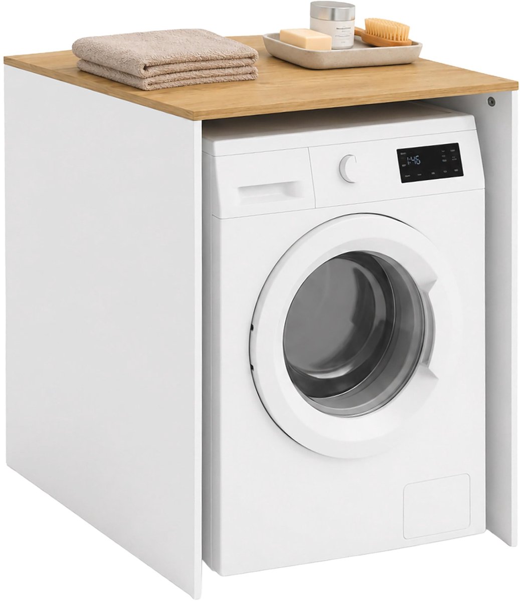 Omgoods - Wandkast voor Wasmachine met Opbergruimte, HxWxD: 88 x 68 x 60 cm