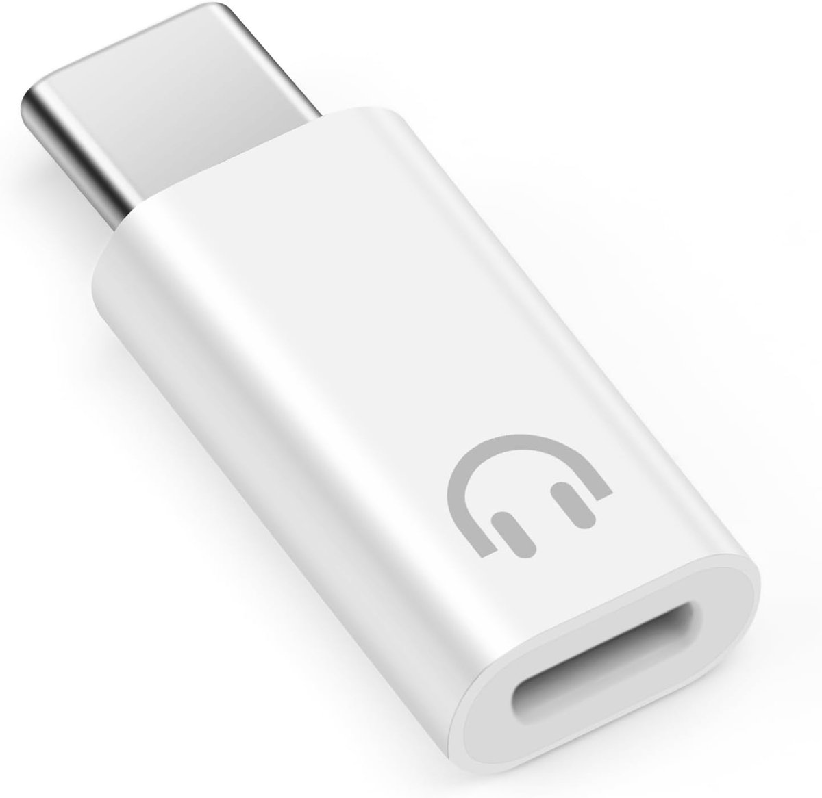 SnelShoppen - Lightning naar USB-C Adapter Set van 2 voor Hoofdtelefoon, Ondersteunt Lijnbediening, Lichtgewicht Geluidsadapter, Compatibel met iPhone