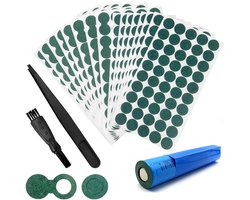 Ctyjia 18650 Lithium Batteries Insulation Rings Insulating Self-Adhesive Paper with Plastic Tweezers Cleaning Brush - ShopVlot