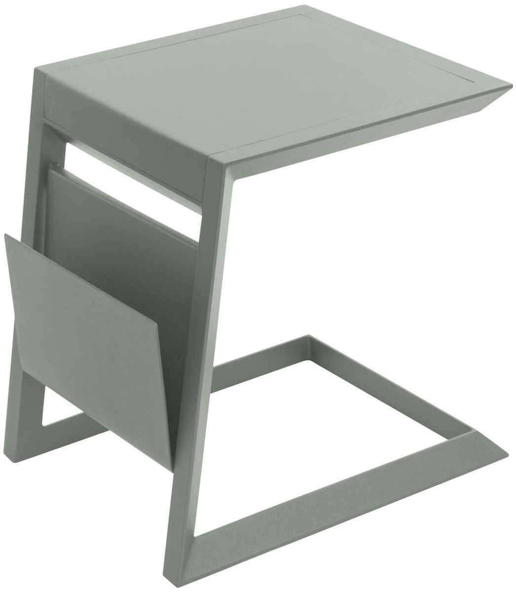 Vierkante bijzettafel van aluminium ALLURE