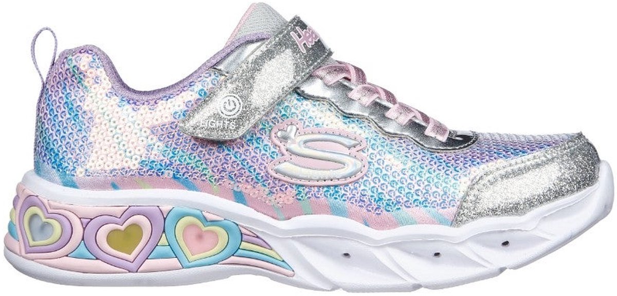 Skechers - SWEETHEART LIGHTS -LETS SHINE - Silver/Multi - 36