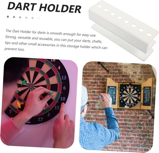 Darthouder - Dartrek - Darts Opbergen - Acryl Materiaal - 17x7.3x4.5CM - Wit — afbeelding 5