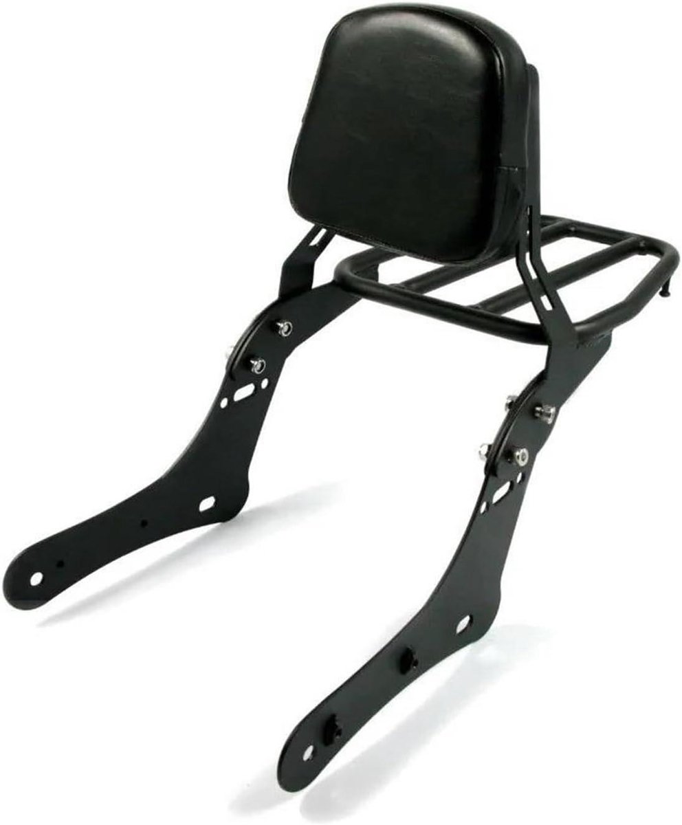 Motorfiets Passagierskussen - Motor Zitje Rugsteun - Comfortabel Rijden - Afneembare Rugleuning - N.v.t. - Zwart