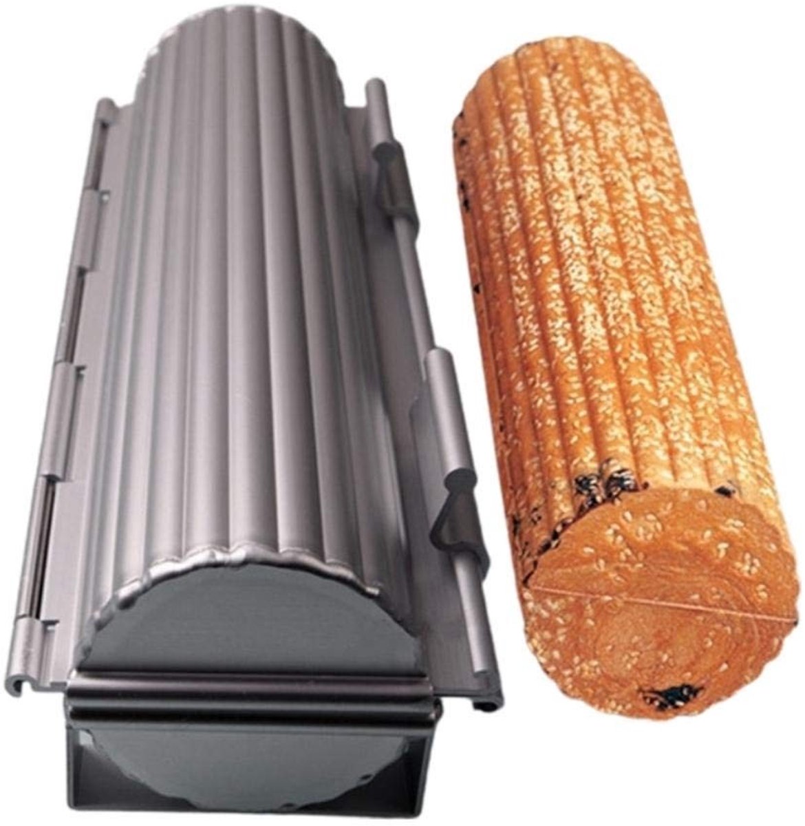 Omgoods- Broodpan Ronde Vorm - Gietijzeren Broodvorm - Aluminiumlegering - Voedselveilig - 305x112x85 mm - Antiaanbaklaag