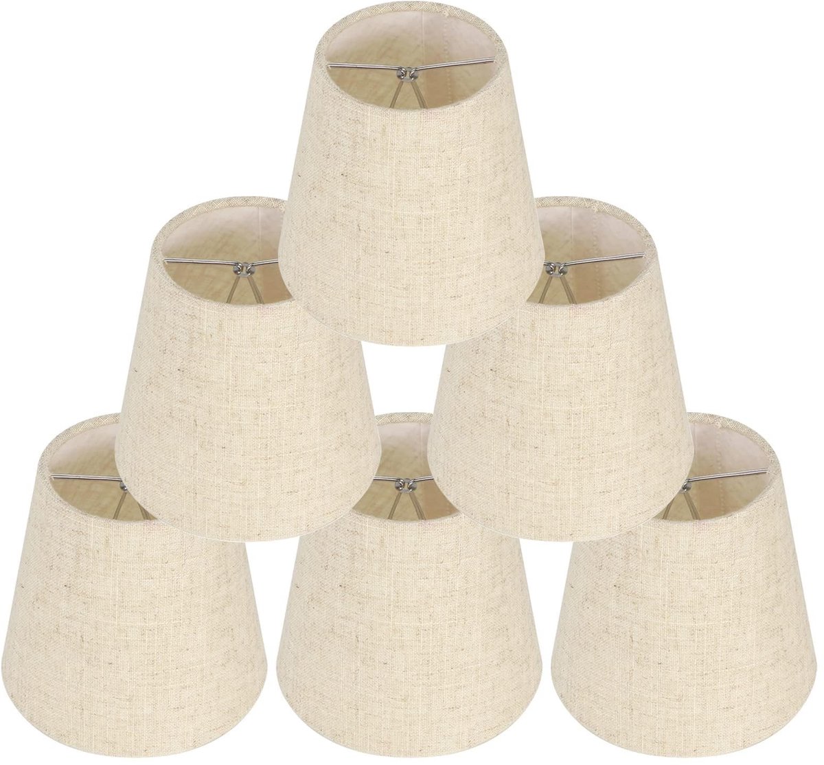 Omgoods - Set van 6 Vervangende Lampschermen voor Tafel- en Wandlampen