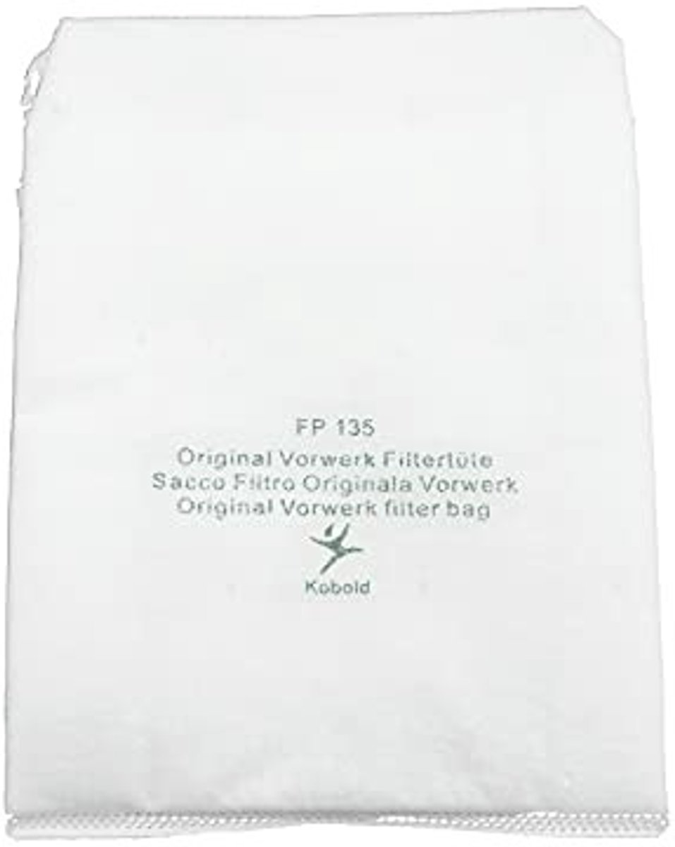 Omgoods- Stofzuigerzakken Vervangend - Set van 6 - Geschikt voor Vorwerk VK135/VK136/FP135/FP136 - Niet-geweven stoffen - Verbeterde filtratie - Duurzaam - Stofzak