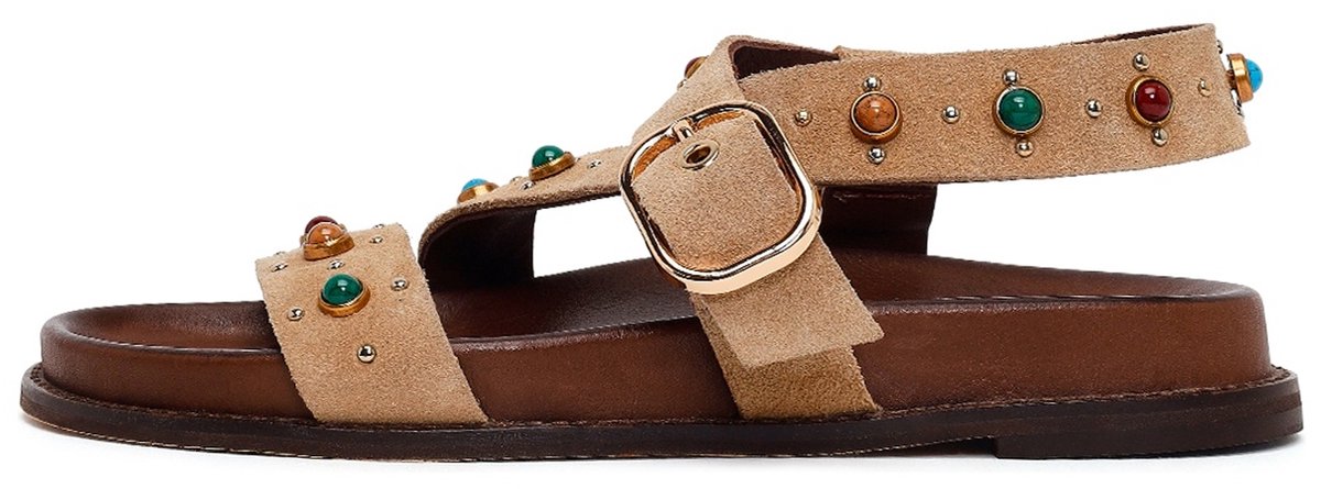 DERIMOD Sandals Suede Leather Sandals