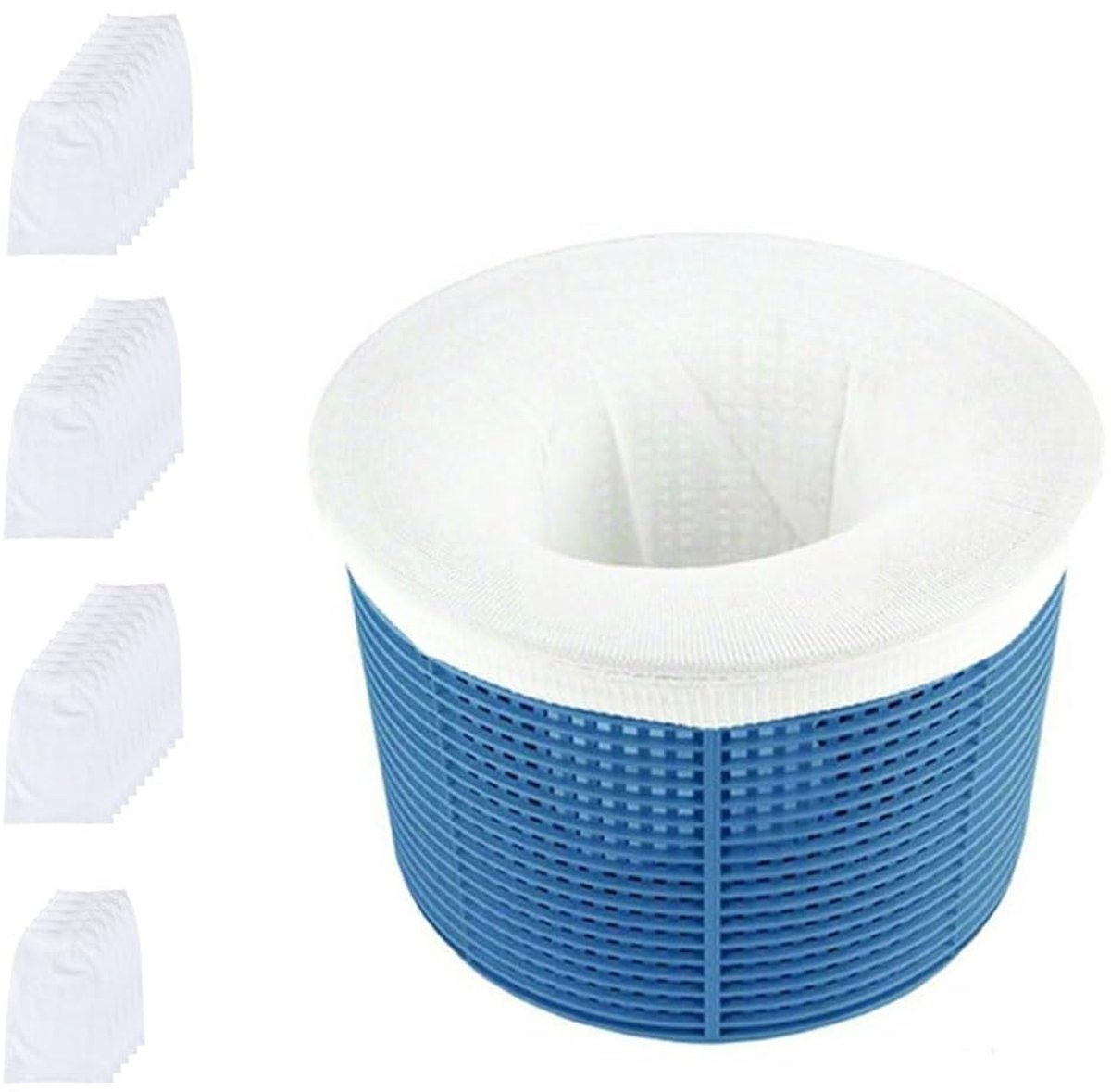 Omgoods- Zwembadskimmersokken 35-pack - Duurzaam - Filtersokken - Bescherming zwembadfiltersysteem - Nylon/Spandex - 5,12 x 8,66 inch
