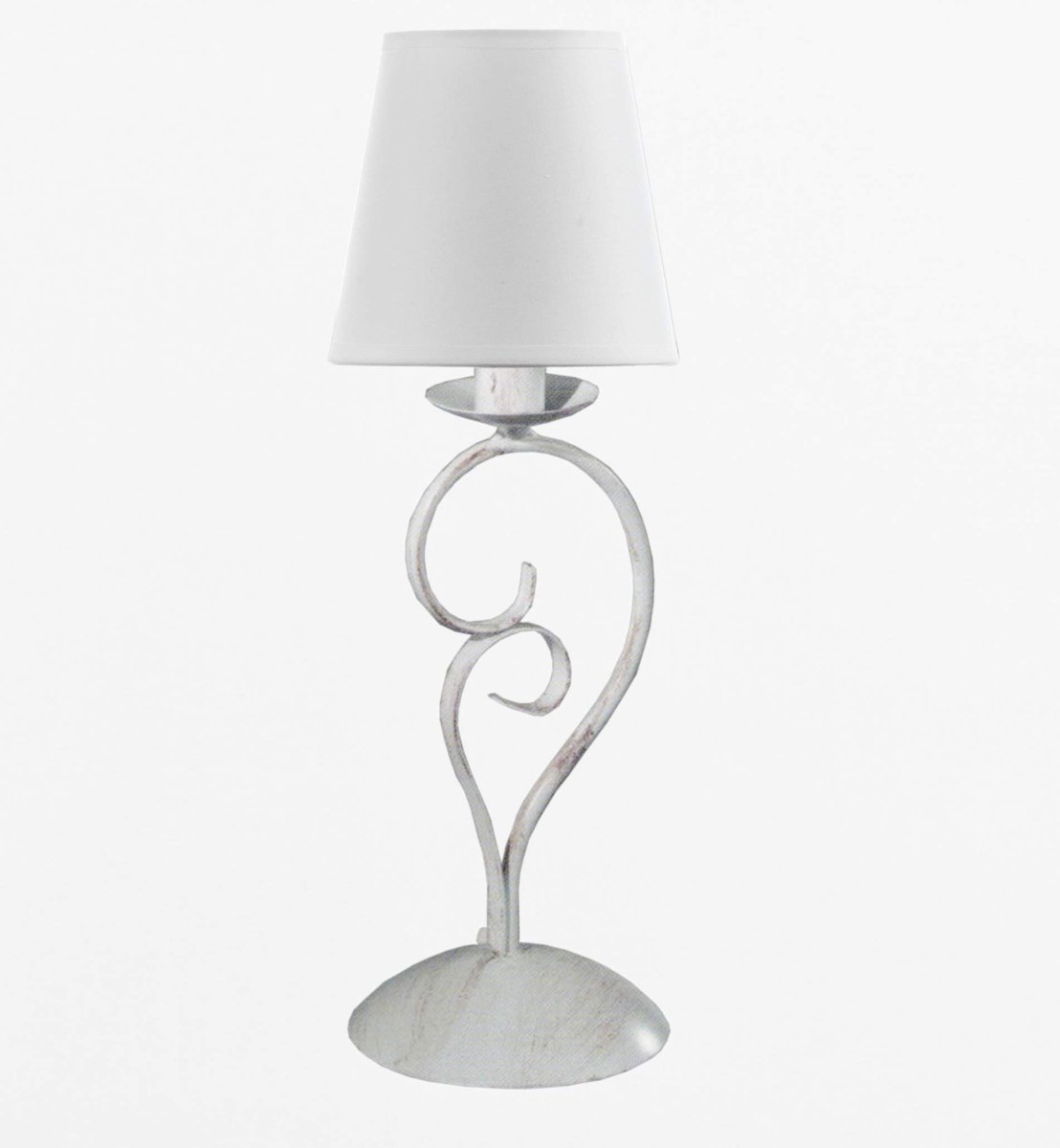 Omgoods - Tafel lamp van Metaal met Witte Lampshade