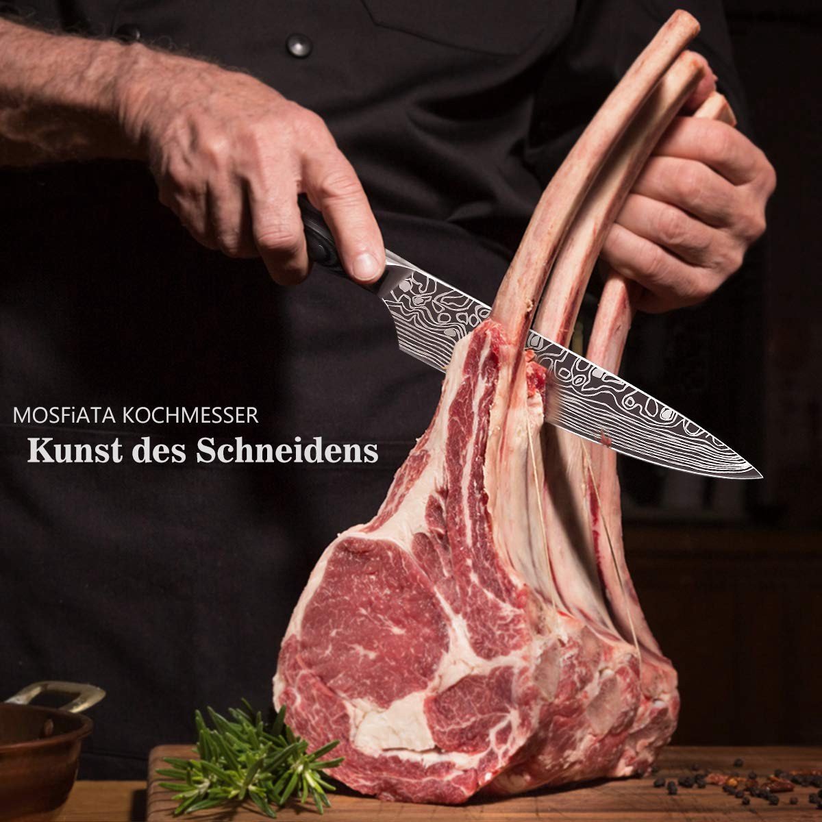 Omgoods - Professioneel Koksmes met Vingerbeschermer
