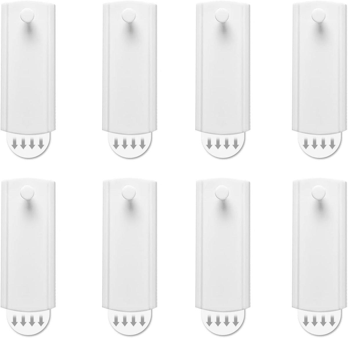 Adhesive Hooks for Pictures, 8 Pieces, Hooks for Photo Frame, White Hooks Self-Adhesive Photo Hooks for Hallway - ShopVlot