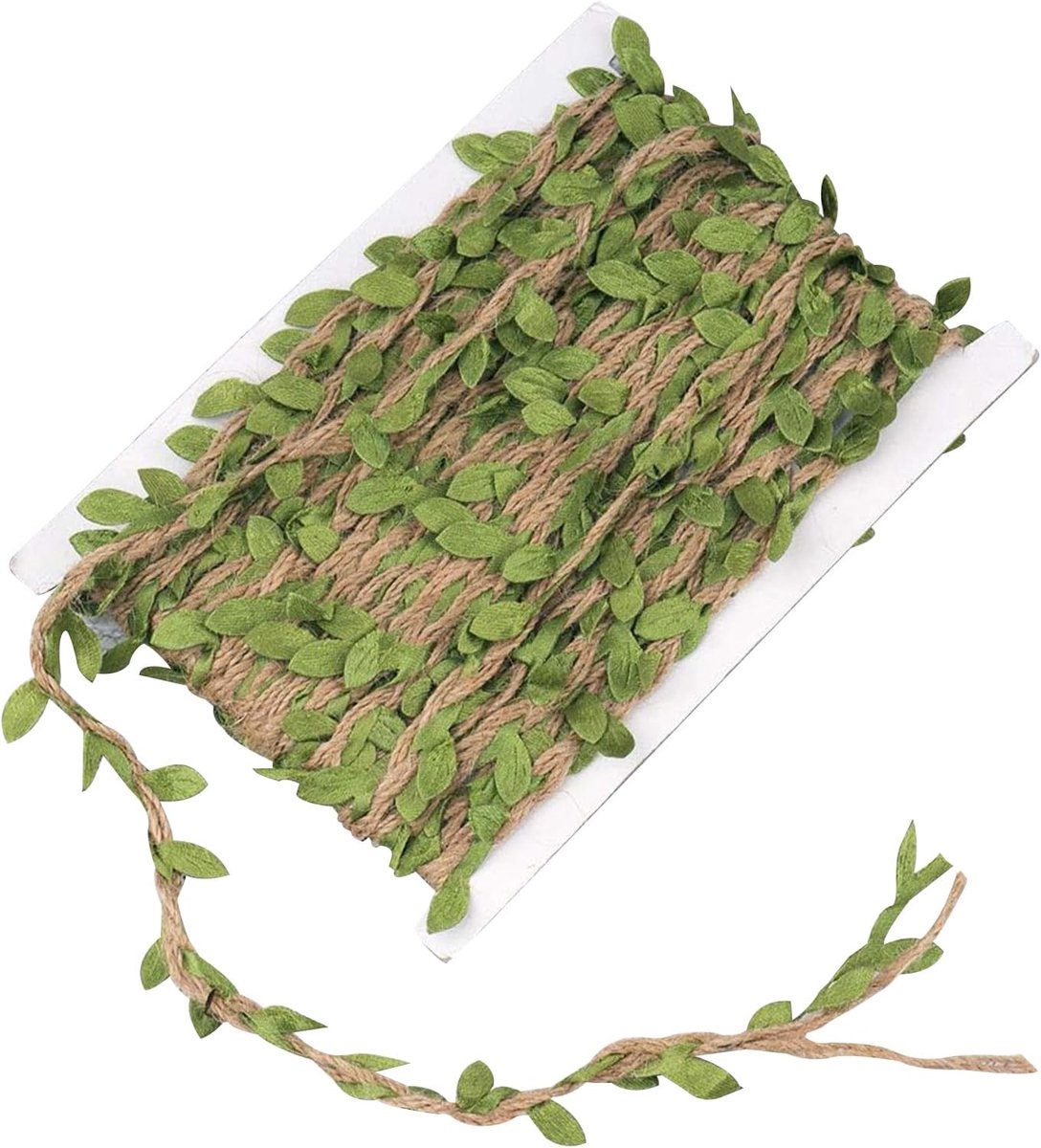 Kunststof Rietbladeren 20m - Natuurlijke Groene Blad Touw - Perfect voor DIY Decoratie - Creëer een Sfeervolle Ambiance - ShopVlot
