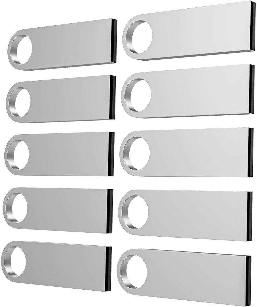 Omgoods - Mini Metal USB Stick 8GB met 10 Sleutelhangers