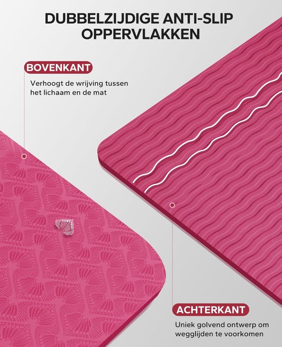 Omgoods - Grote Yoga Mat 183x122/198x137x0.5cm Antislip en Duurzaam van Omgoods — afbeelding 3