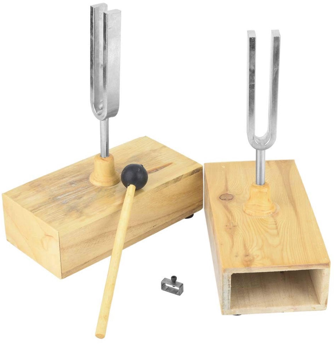 Omgoods - Tuning Fork Set met Houten Resonantiedoos