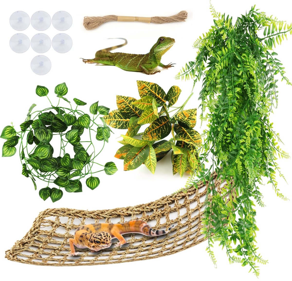 Omgoods - Kunstmatige Klimplant voor Terrarium en Reptielen