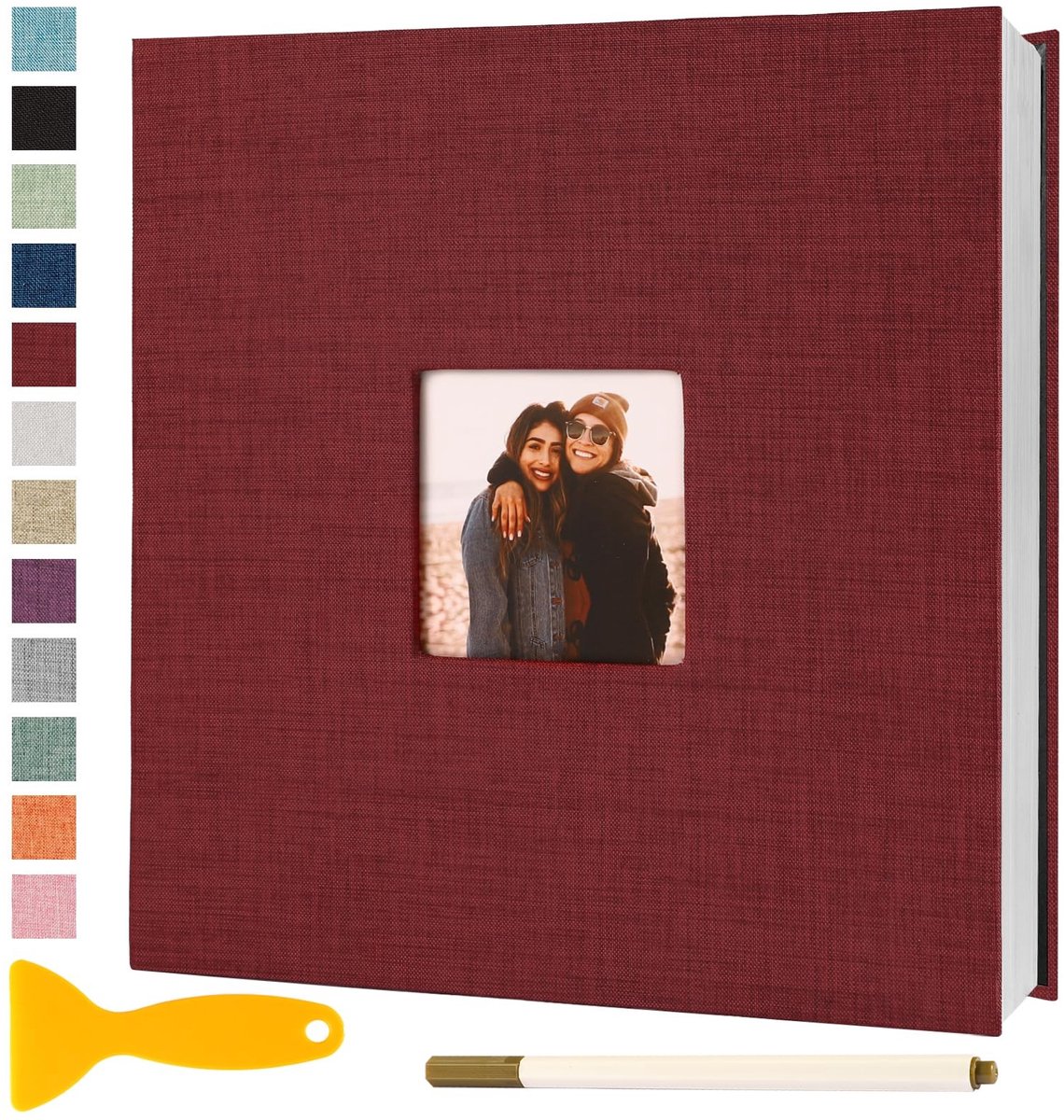 Omgoods - Zelfklevend Fotoalbum 28x27 met 40 Pagina's voor Herinneringen