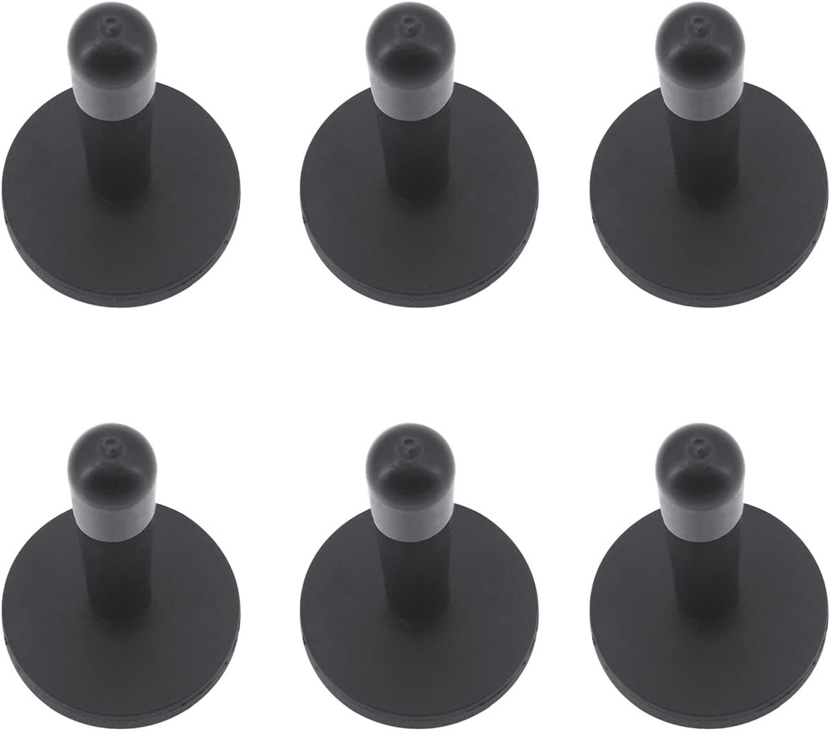 SnelShoppen - 6Pcs Auto Wrap Gripper Magneten Houder Voor Auto Wrapping Vinyl Gereedschap, Krachtige Magneet Tool, Rubber Bedekking, Set van 6