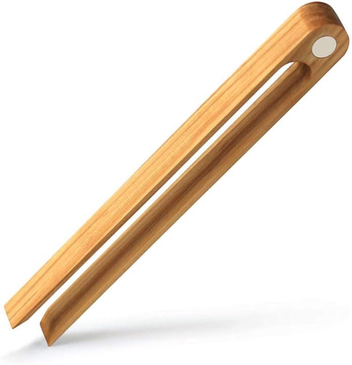 SnelShoppen - Bamboe Herbruikbare Toast Tangen, Magnetische Kooktangen van Hout, Ideaal voor Broodrooster, Kaas, Spek, Muffin, Fruitbrood