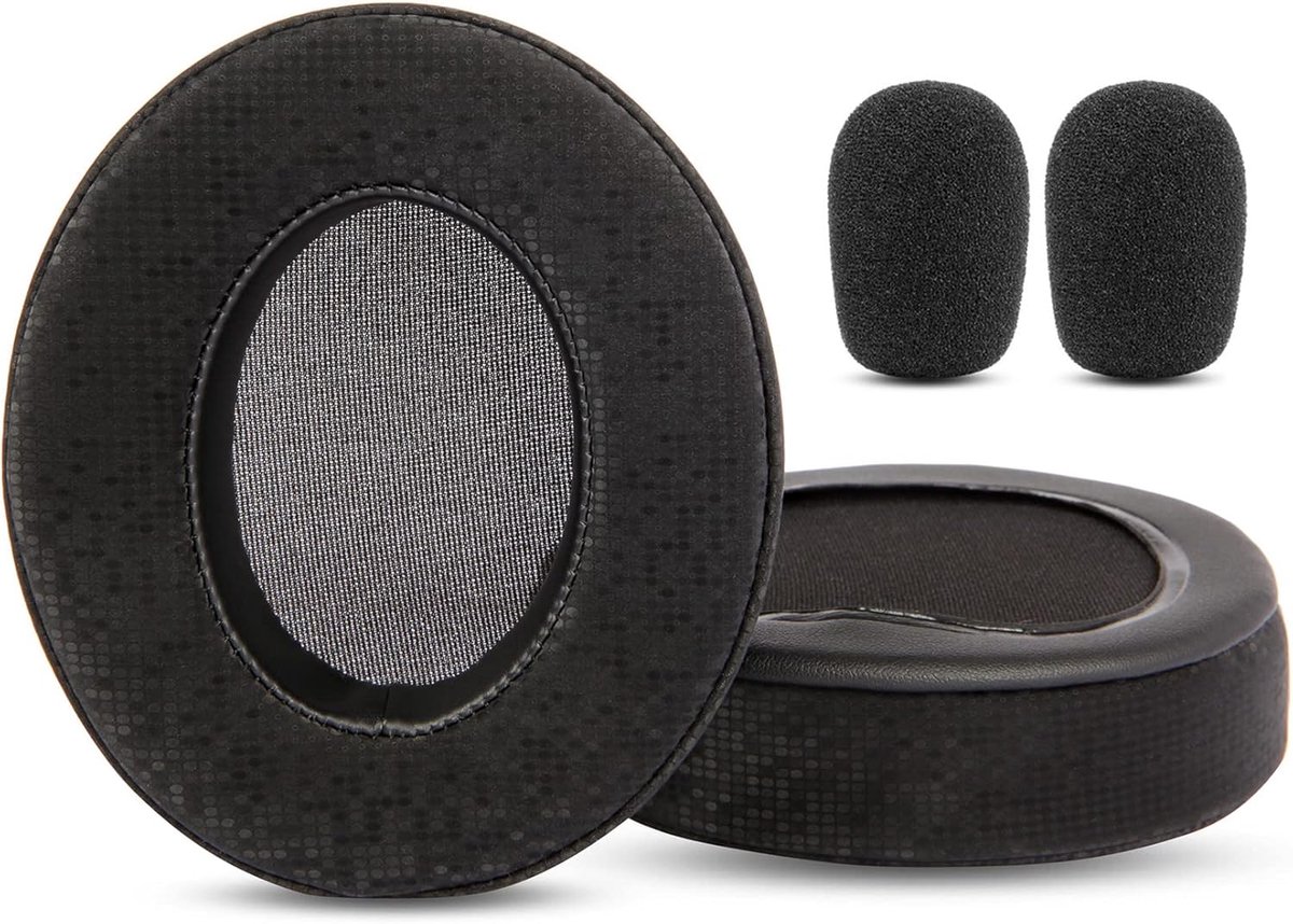 SnelShoppen - E900 Oorkussens Vervangende Kussens Voor Gaming Headset - Upgrade Earpads Met Geheugenfoam - Ademend Zwart