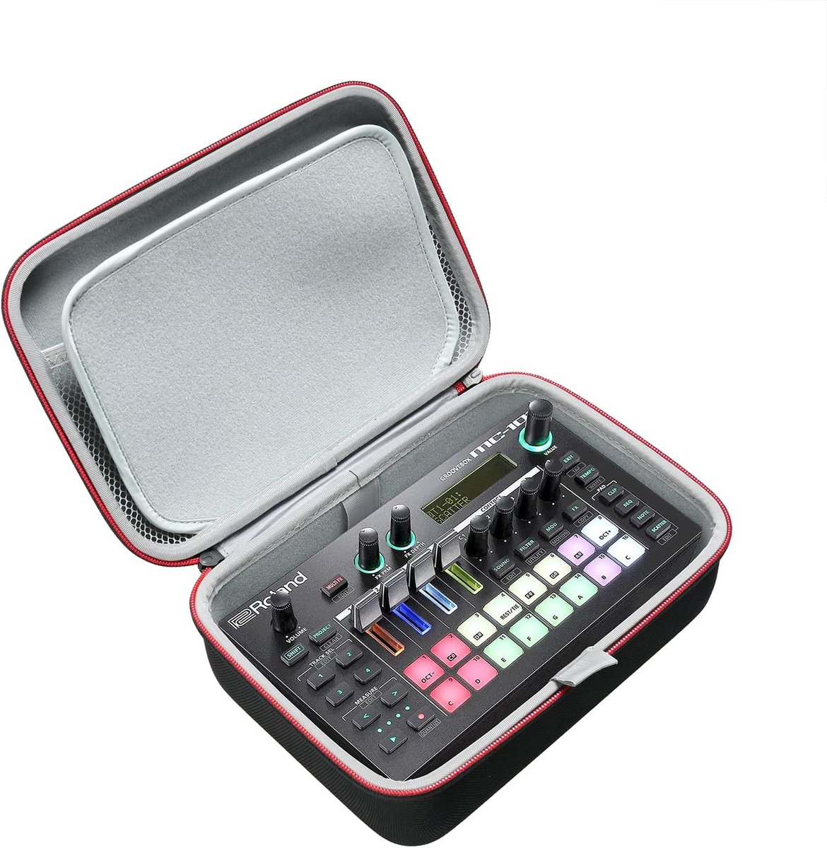 SnelShoppen - Case Hoes Voor Roland MC-101 / TR-6S - Duurzame Bescherming, Sterk Materiaal, Perfecte Pasvorm, Inclusief Accessoires, Ideaal Voor Muzik