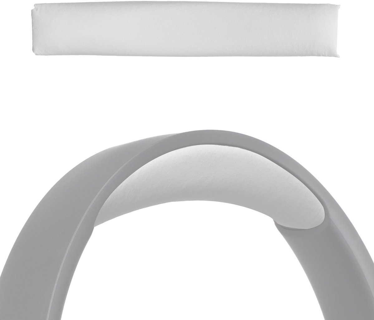 kwmobile band geschikt voor JBL Tune 600 / 500BT / 510BT / 520BT / 450 - Koptelefoonband in wit - Zachte hoofdband voor hoofdtelefoon