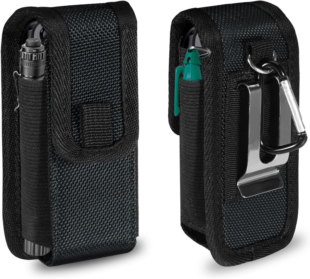 SnelShoppen - Multitool Holster met Compartimenten, Geschikt voor Leatherman en Victorinox, Verstelbare Hoogte, Kleine Gereedschapstas met Heupriem, E