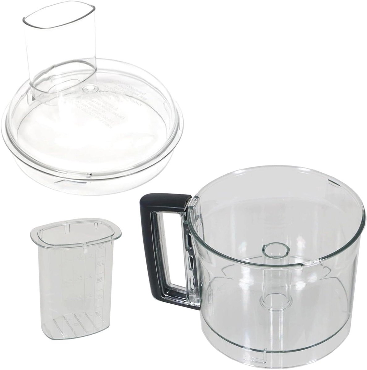 Mengkom Keukenmachine - Reservekom Deksel - Keukenwerk - Compleet Set - N.v.t. - Zwart