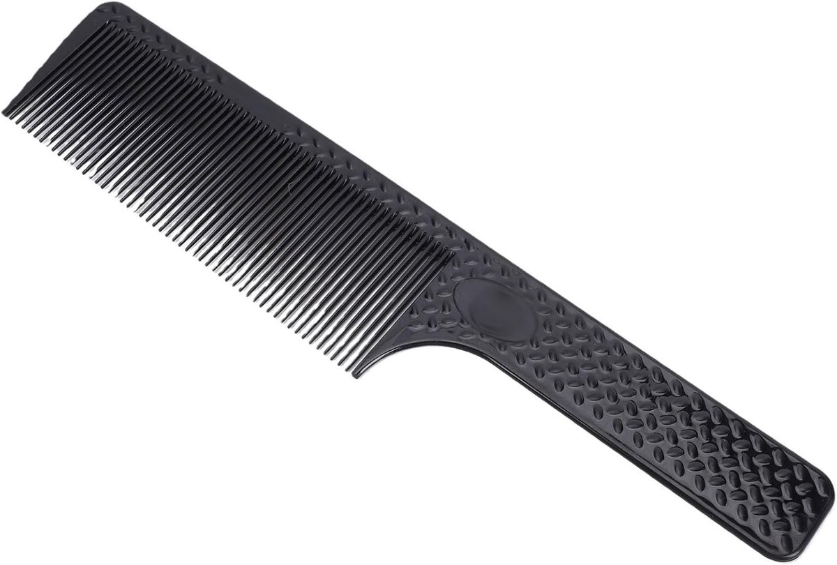 Kapperskam Professioneel - Haarknipkam Stylingkam - Haar Knippen Stylen - Ergonomisch Comfort Antislip - 23.5 cm - Zwart