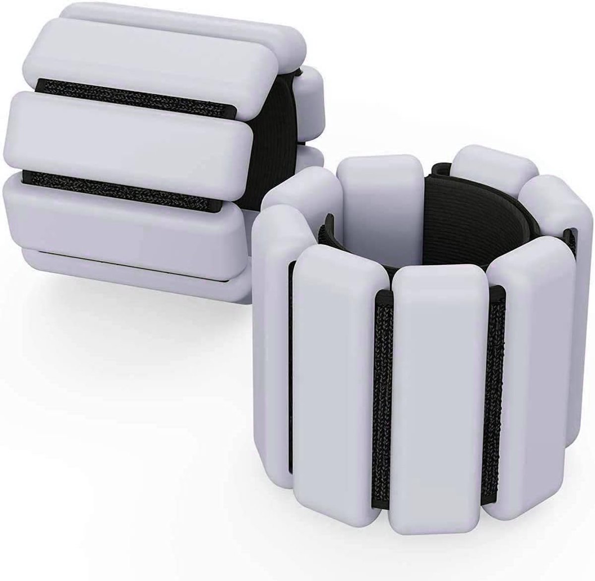 2 stuks verstelbare polsgewichten enkelgewichten voor oefeningen wandelen joggen yoga aerobics pilates gewichtsarmband fitnessarmband (14-23 cm)