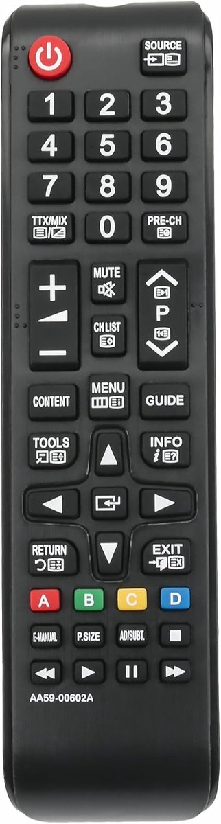 Vervang afstandsbediening - VINABTY AA5900602A Afstandsbediening Vervanging voor Samsung LED LCD TV UE22ES5000 UE26EH4000W UE32EH4003W UE32EH5000W UE40EH5000W PS43E450A1W UE46EH5000W 0W
