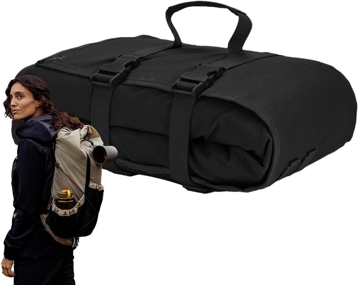 Slaapmat Kampeer - Vouwmat Picknick - Outdoor Avontuur - Waterdicht Oxford Doek - 200 x 73 cm - Zwart