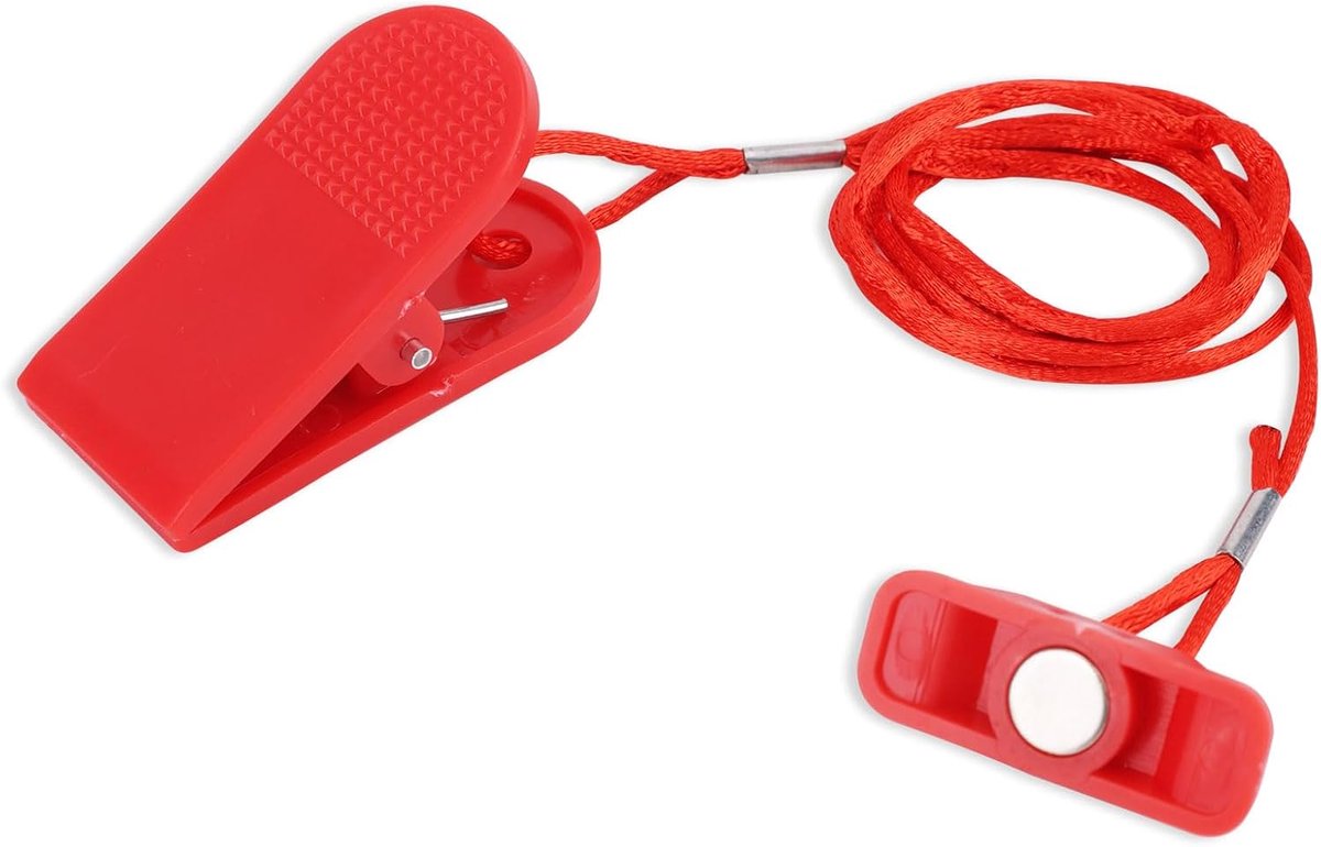Magneet Veiligheidssleutel, Magnetische Veiligheidsschakelaar Universele Loopband Noodstop Magneet voor de Meeste Loopbanden Loopmachines Vervangende Accessoires (Rechthoek)