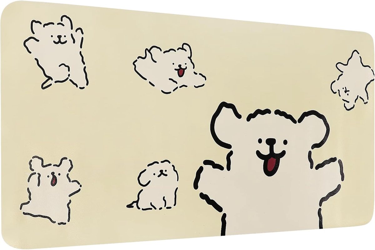 Bureauonderlegger voor kinderen 60 x 40 cm - afwasbare leermat - antislip krasbestendig - ideaal voor knutselen - ShopVlot