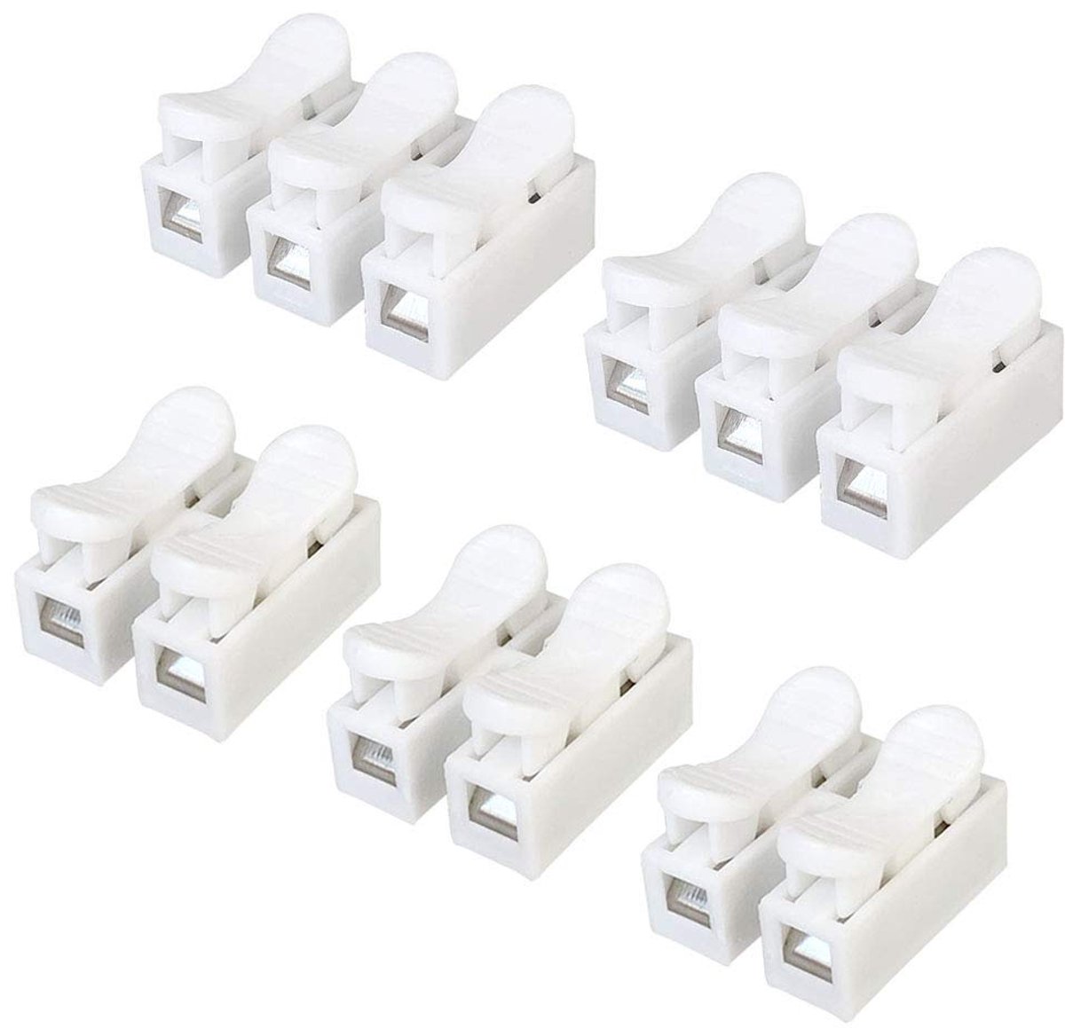 SnelShoppen - 62-delige Connector Set, Snelle Kabelverbinding, Lente Kabel, Aansluitblok, Elektrische Kabel, Gemakkelijke Installatie voor LED Verlich