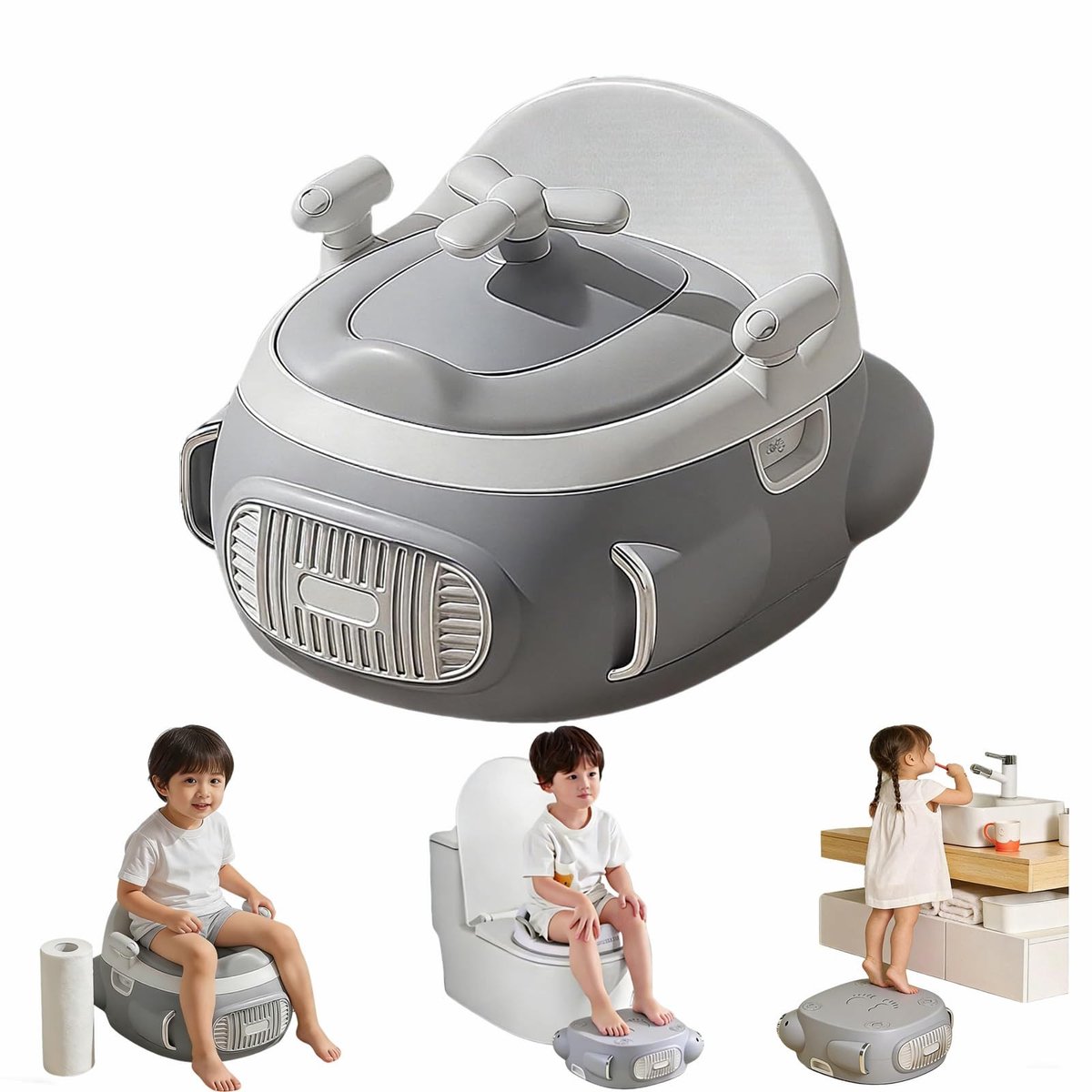 Omgoods - 3-in-1 Potty Training Toiletzitting voor Peutertjes