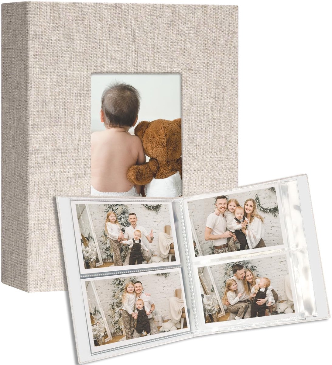 Omgoods - Fotoalbums met Linnen Hoezen voor 10x15 Foto's