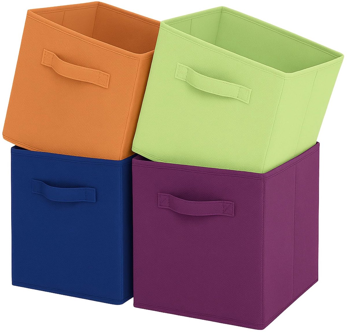 Omgoods - Vouwbare Opbergdozen met Handvatten, 4 Stuks voor Thuis