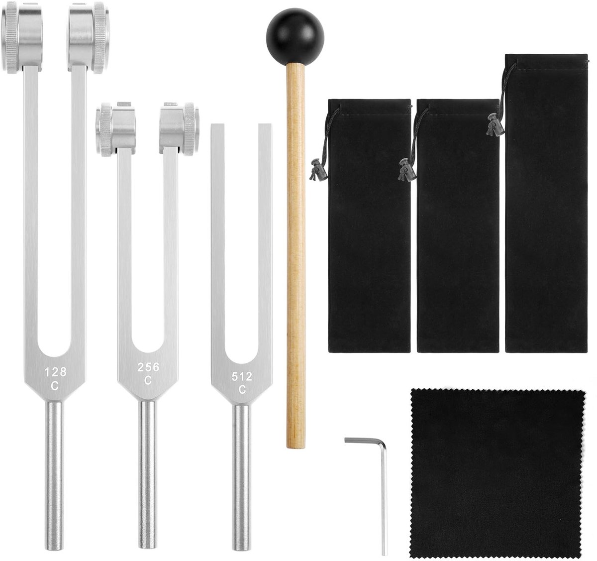 Omgoods - Set van Tuning Forks voor Healing en Klanktherapie